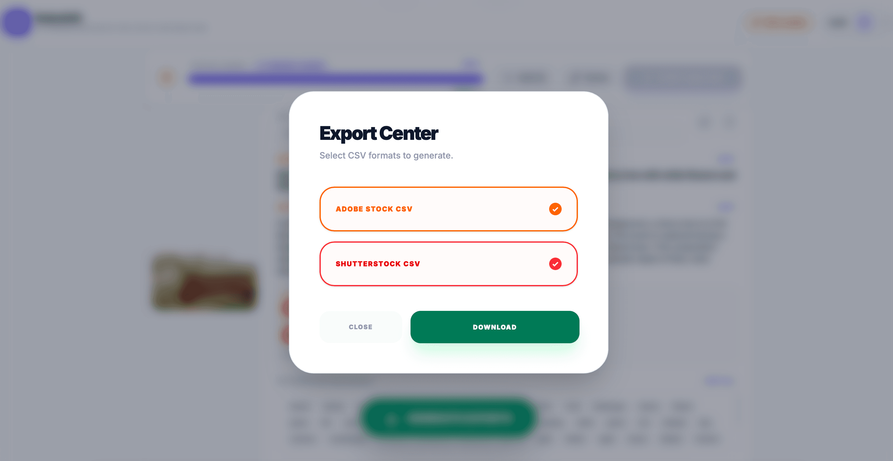 Exporting Options
